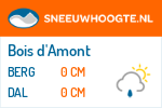 Sneeuwhoogte Bois d'Amont